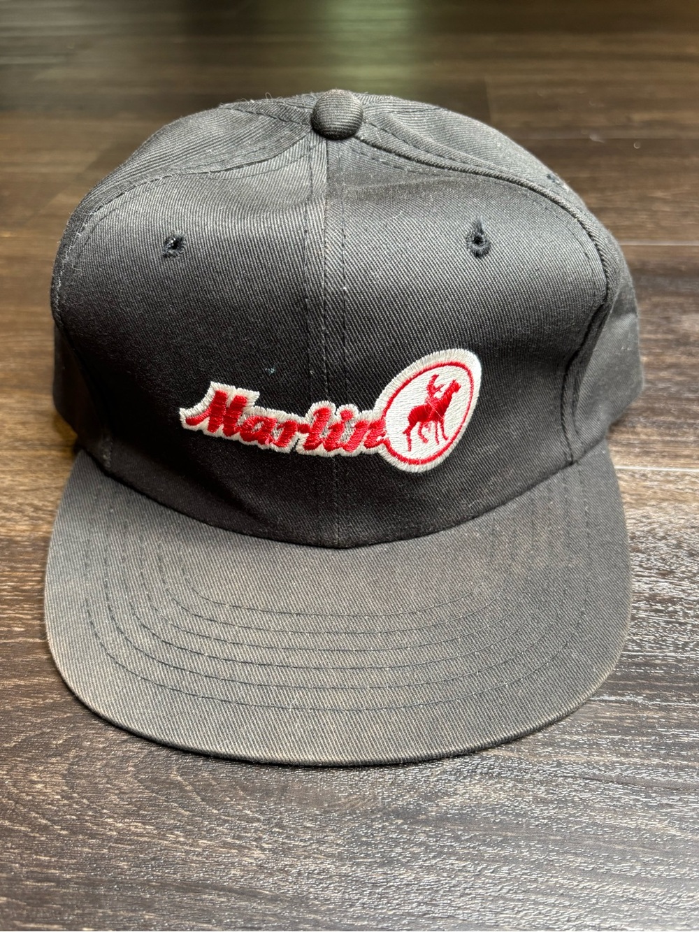 Vintage Marlin Gunmakers Firearms Black Snap Back Hat